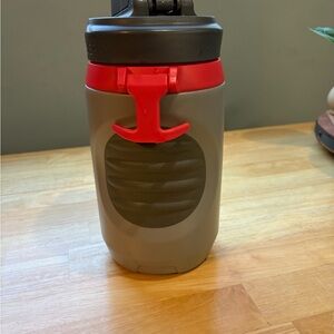 Gray and Red Insulated Water Jug